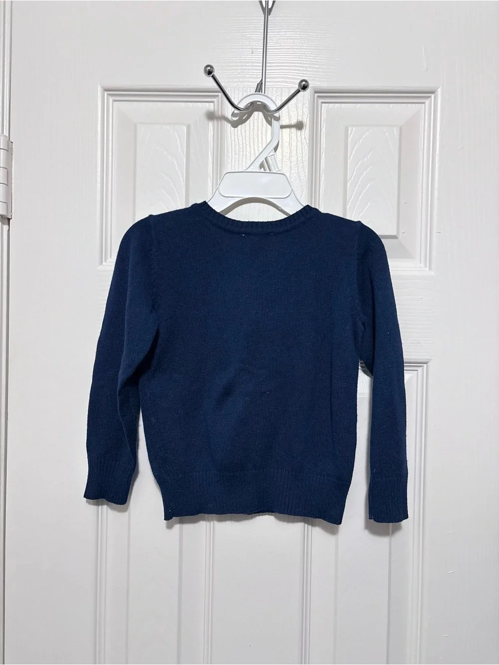 Pre-owned Children’s Place Navy Blue Ruffle Cardigan  for girls/Size: 4T